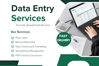 format spreadsheets and create pivot tables