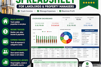 create a rental property spreadsheet for landlords and property managers