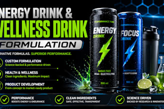 develop custom health drinks energy, soda drinks and functional beverages