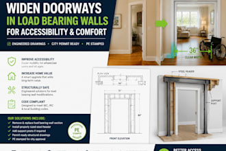 widen doorways in load bearing walls for accessibility