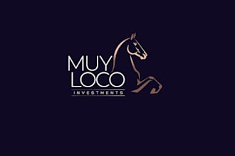 design modern chic equestrian logo