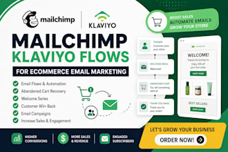 do mailchimp klaviyo flows for ecommerce email marketing