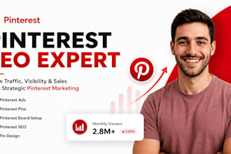 create pinterest marketing ads for organic traffic  profile setup seo pin design