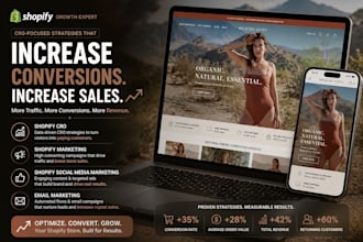 shopify cro shopify marketing shopify social media marketing email marketing