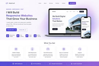 build a responsive landing page