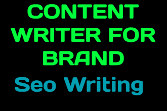 be your seo writer for brand