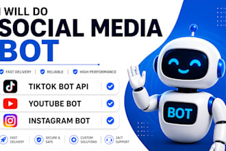 do social media bot, tiktok bot api, youtube bot, instagram bot
