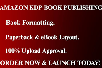 amazon kdp kindle book formatting and publishing