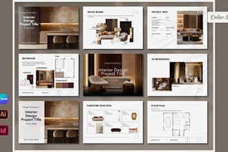 design product catalog brochure magazine lookbook for kitchen cabinet furniture