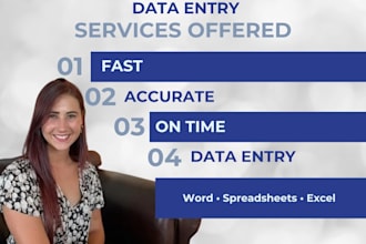 do accurate data entry, typing, and PDF conversion