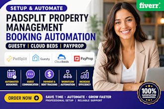 setup padsplit property management booking automation guesty cloudbeds payprop