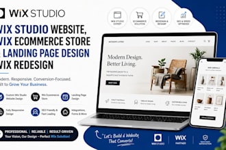 build wix studio website, wix ecommerce store landing page design wix redesign