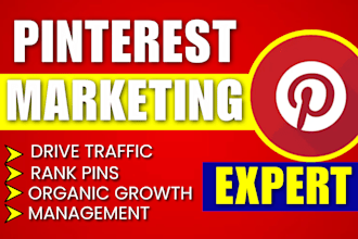 professional manage pinterest marketing, SEO pins and organic traffic growth
