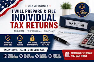 prepare and file individual tax returns by USA attorney