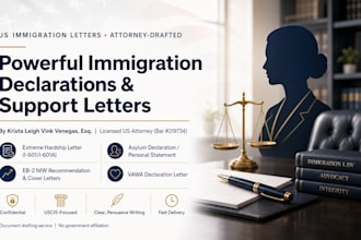 write a sensitive and detailed vawa declaration letter as a US attorney