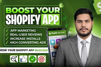 offer shopify app marketing and shopify marketing, shopify app optimization