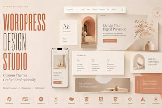 do wordpress theme customization, responsive layout, fast loading website