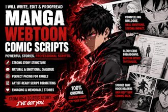 write, edit, and improve your manga, webtoon or comic script professionally