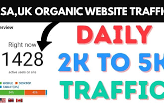 do organic USA,UK website traffic to increase sales