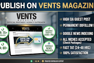 publish guest post on vents magazine with dofollow backlink