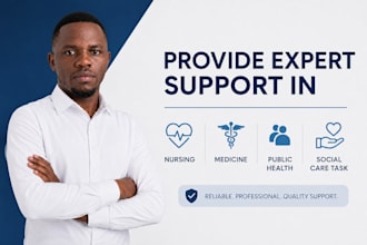 provide expert support in nursing, medicine, public health and social care task