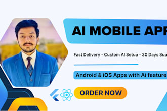 develop custom ai mobile app, chatbot and ai automation
