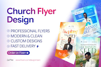 design a professional church flyer for events