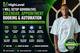 setup gohighlevel calendar, appointment booking and automation