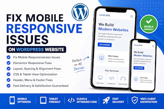 fix mobile responsive issues on wordpress website