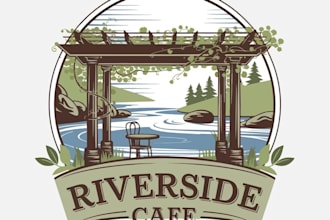 design attractive river logo