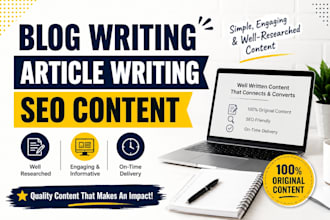 write blog posts and articles in simple english