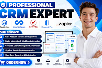 do wealthbox connecteam redtail crm automation housecall pro zapier integration