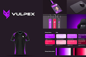 design a bold esports brand identity and team logo