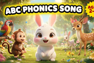 animated kids learning video for toddlers abc 123 phonics song counting