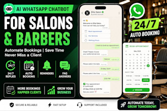 build whatsapp ai booking chatbot for salons and barbers