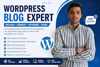 upload, format and optimize your wordpress blog posts for SEO