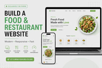 build a food and restaurant website
