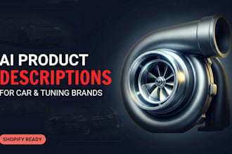 write ai product descriptions for automotive brands