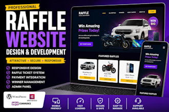 create raffle wordpress website, competition raffle giveaway website