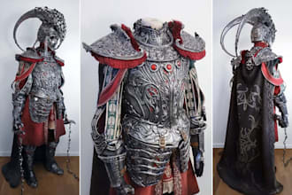 do custom wearable anime cosplay creation 3d knight armor fantasy game prop