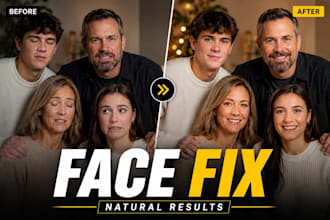 fix closed eyes, bad expressions and swap faces naturally