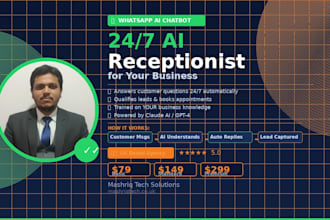 build a whatsapp ai chabot that answers customers and captures leads 24 7