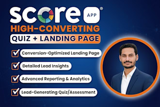 build high converting scoreapp quiz funnel and landing page