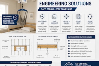 create ceiling lift structural support engineering solutions