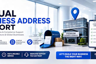 assist with virtual business address and startup compliance support