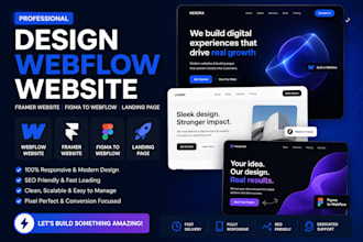 design webflow website, framer website, figma to webflow, framer landing page