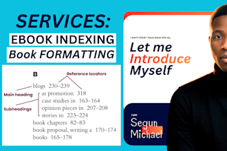 do professional book indexing, KDP book formatting, and book interior layout