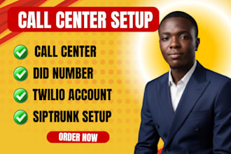 setup call center did number siptrunk 3cx
