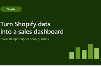 build a power bi dashboard for your shopify sales data