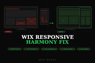 do wix harmony responsiveness